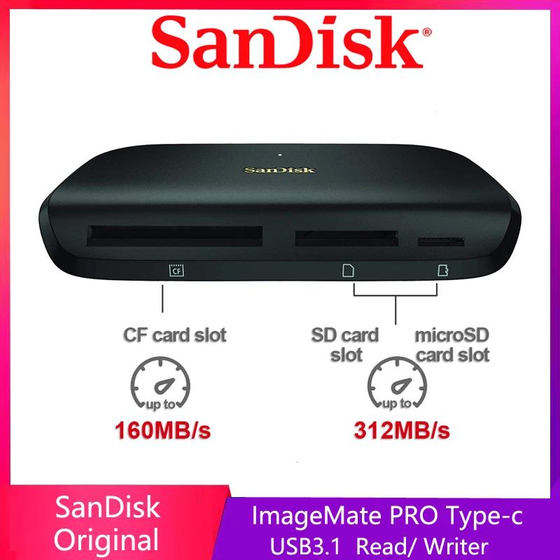 SanDisk ImageMate PRO USB-C , CF SD microSDXC ī Կ, UHS-I MicroSD ޸ ī , USB3.0  